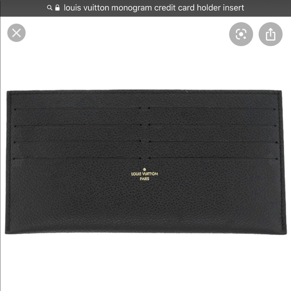 Louis Vuitton credit card holder insert